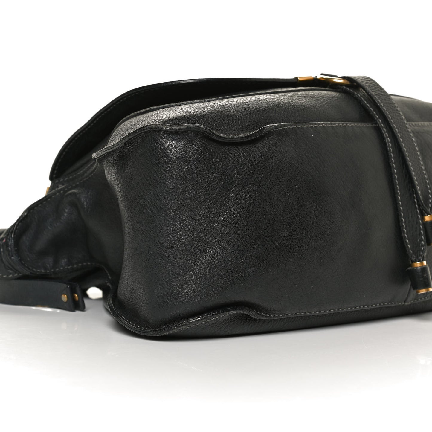 Calfskin Medium Marcie Satchel Black