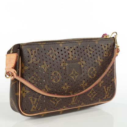 Louis Vuitton Monogram Perforated Pochette Accessories Bag Fuchsia 3 of 9