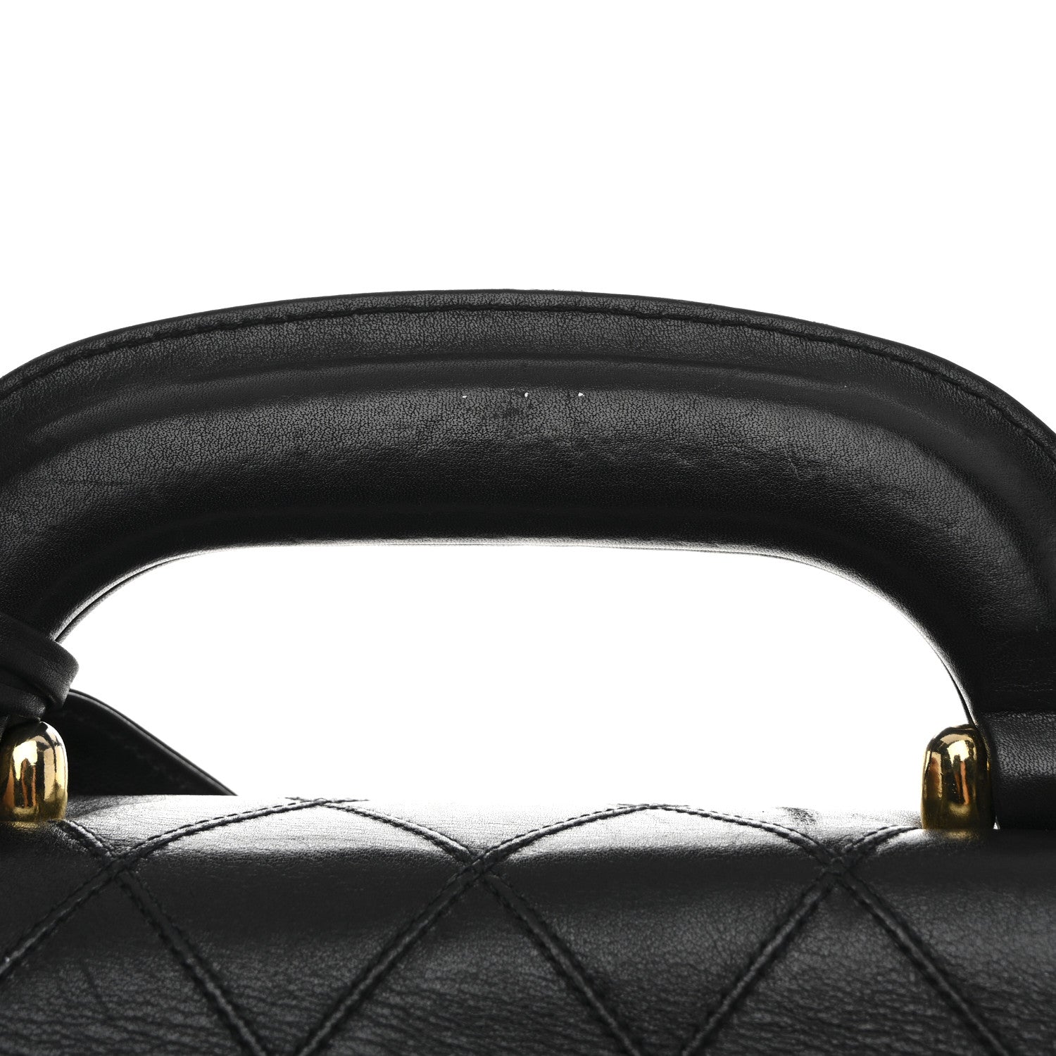 Chanel Lambskin Stitched Briefcase Bag Black 15 of 18