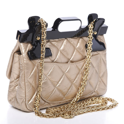 Chanel Aged Calfskin Quilted 2.55 Reissue Mini Hanger Flap Gold 2 of 9