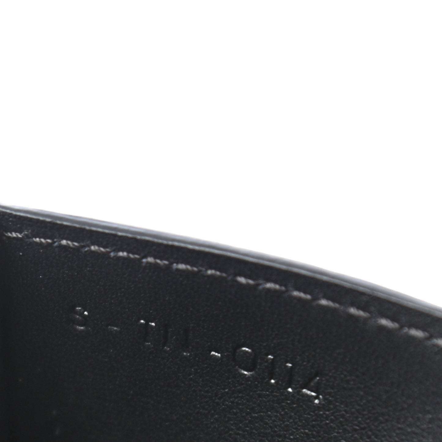 Pony Hair Calfskin Diamond Card Case White