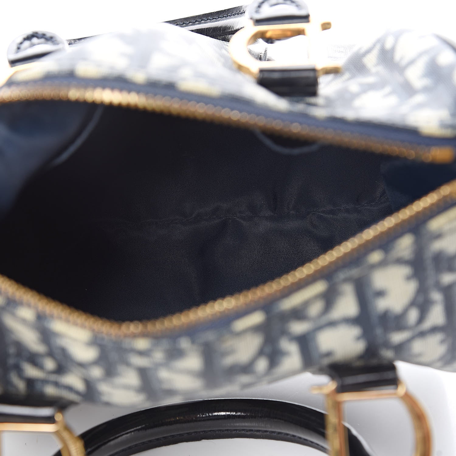 Christian Dior Monogram Boston Navy Blue 4 of 11