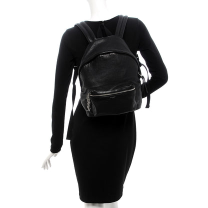 Saint Laurent Lambskin Mini City Backpack Black 2 of 11
