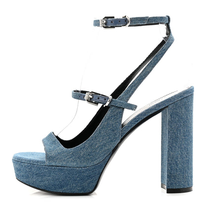 Givenchy Denim Voyou Sandals 39 Medium Blue 1 of 10