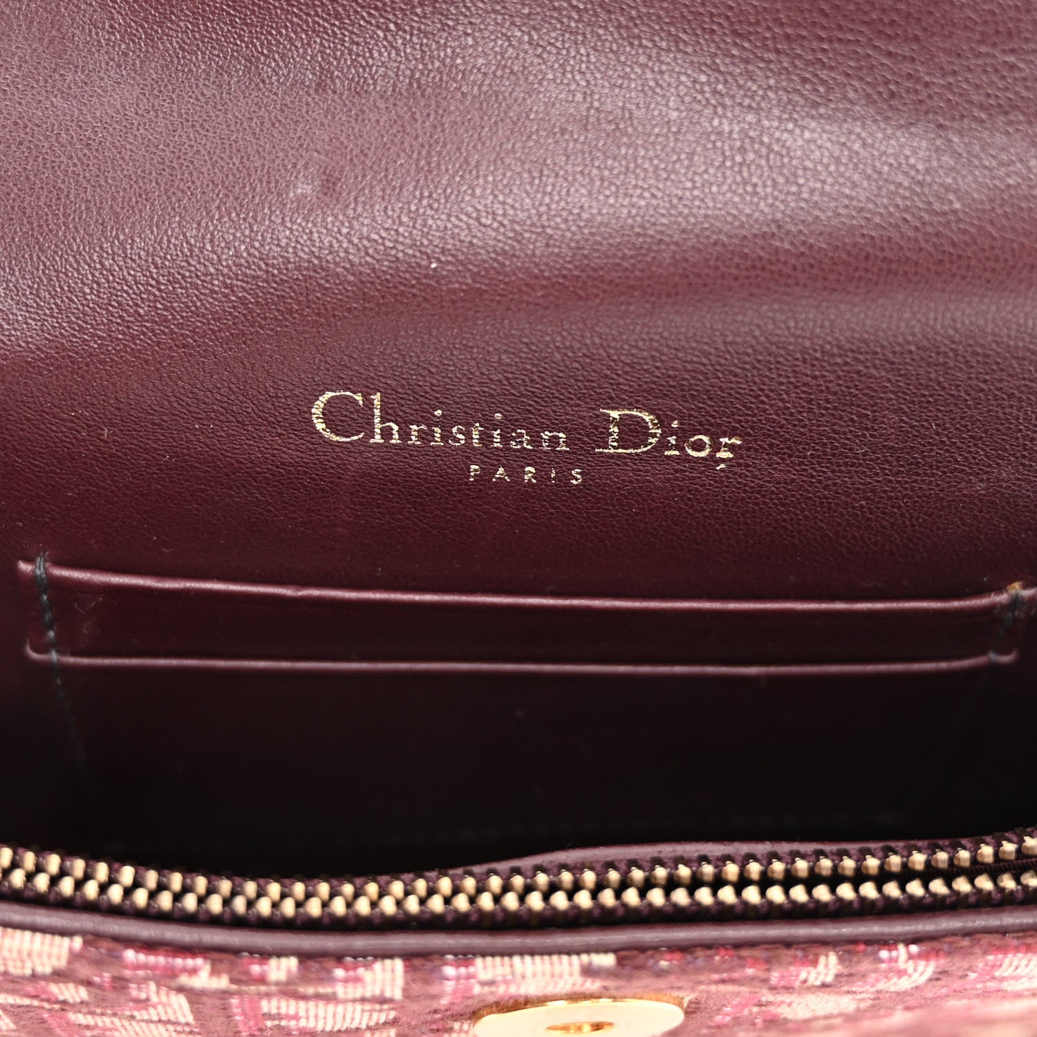 Christian Dior Oblique Saddle Belt Bag Bordeaux 6 of 9