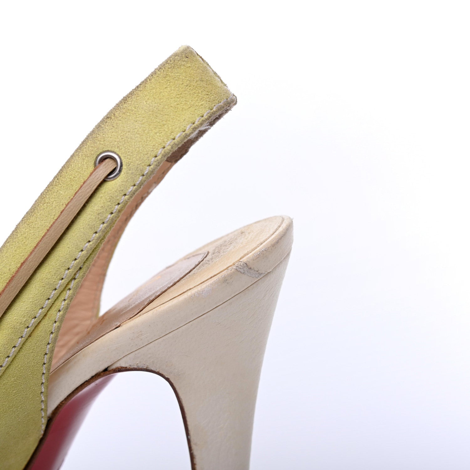 Christian Louboutin Suede Jefferson Plato 140 Pumps 37 Light Green 14 of 19