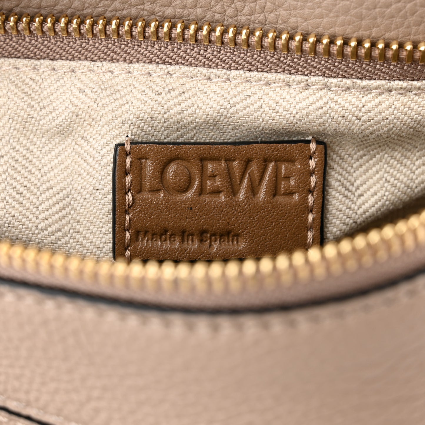 Grained Calfskin Small Puzzle Bag Sand Mink