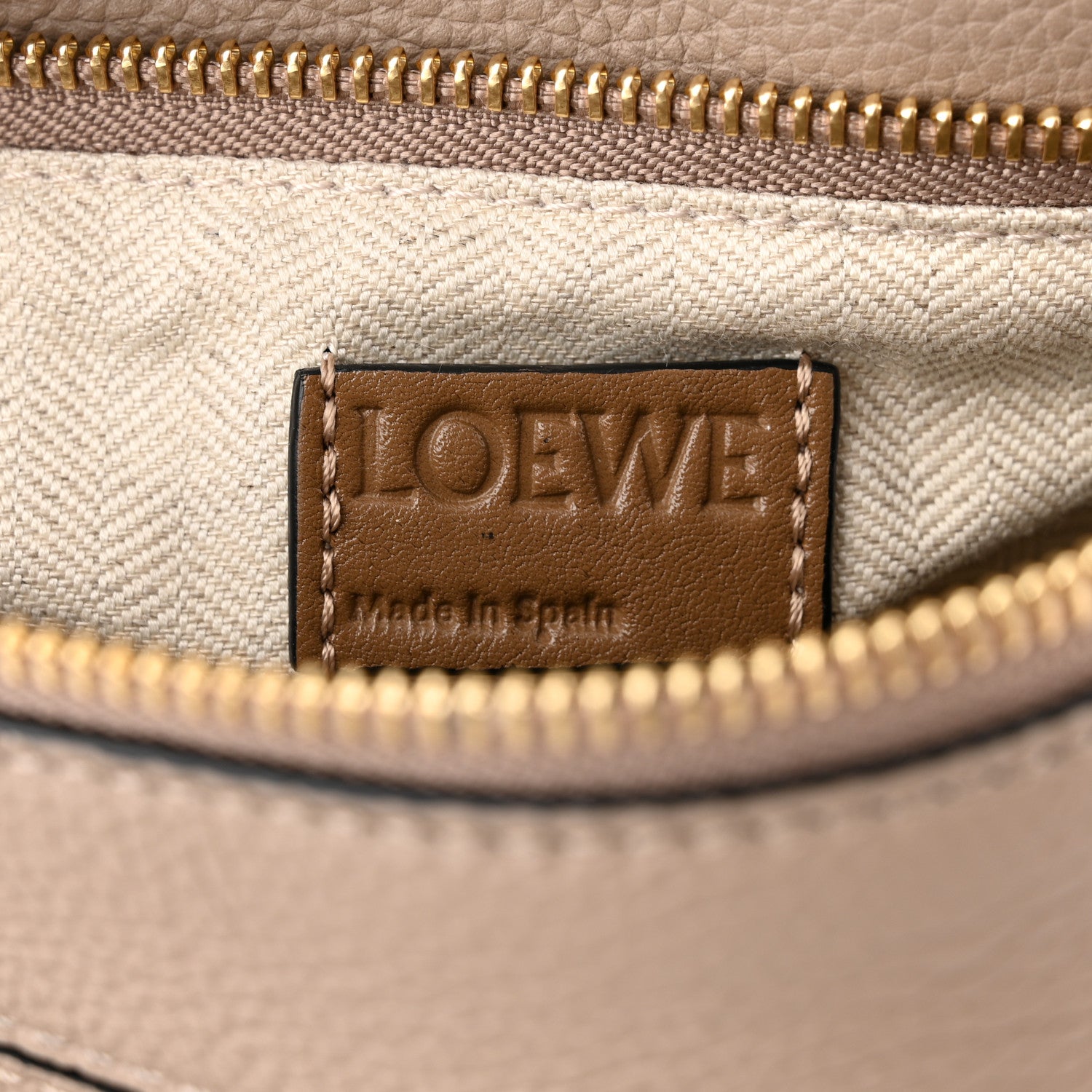 Loewe Grained Calfskin Small Puzzle Bag Sand Mink 6 of 9