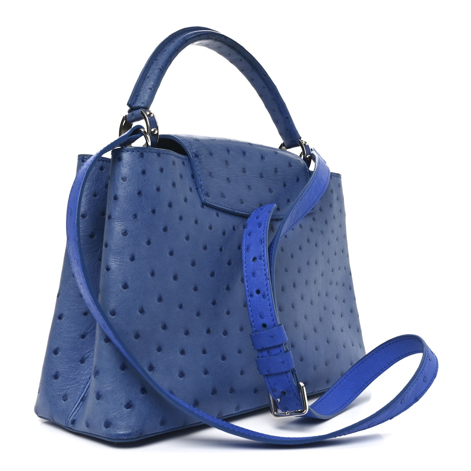 Louis Vuitton Ostrich Capucines MM Saphir 3 of 9