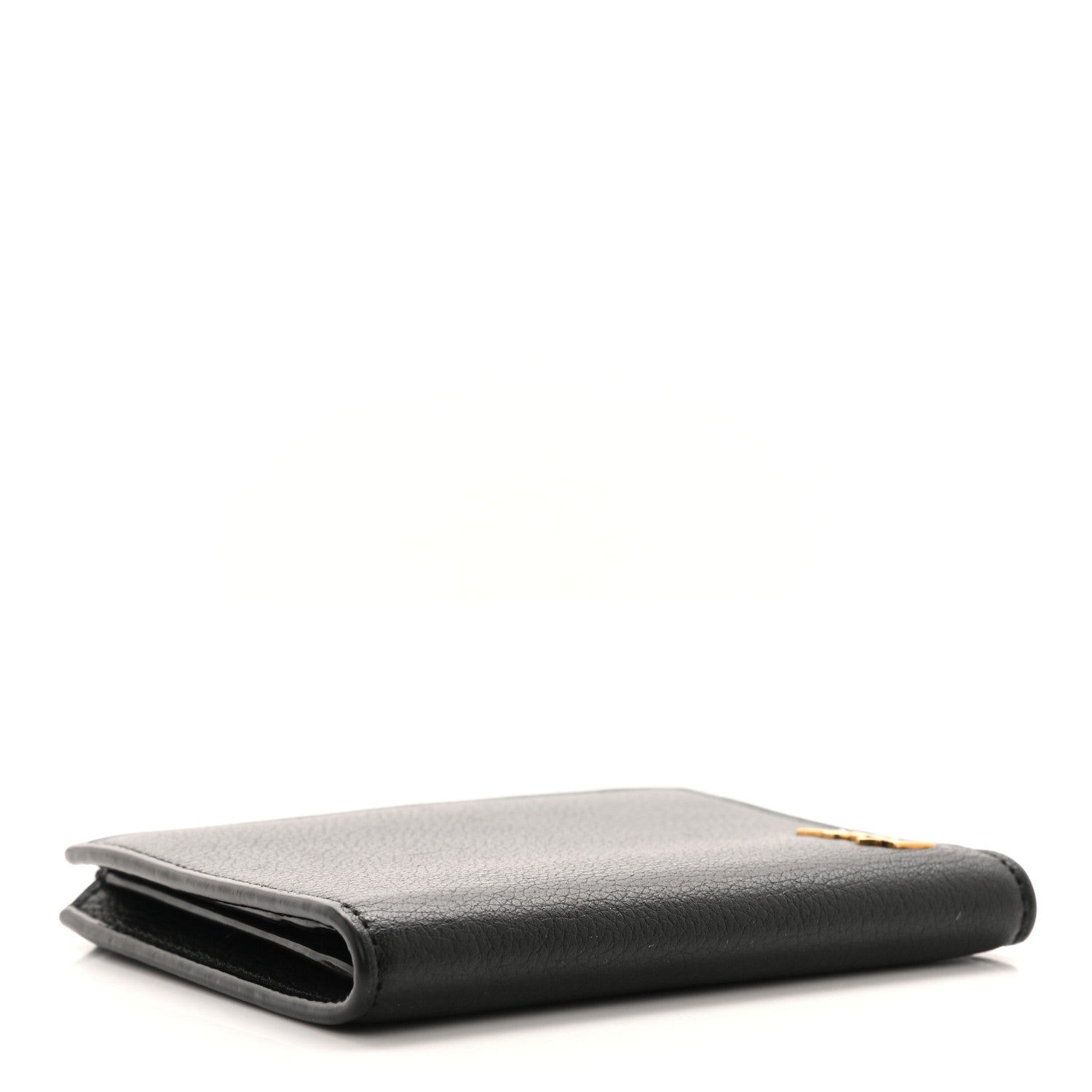 Saint Laurent Calfskin Compact Zip Wallet Black 4 of 7