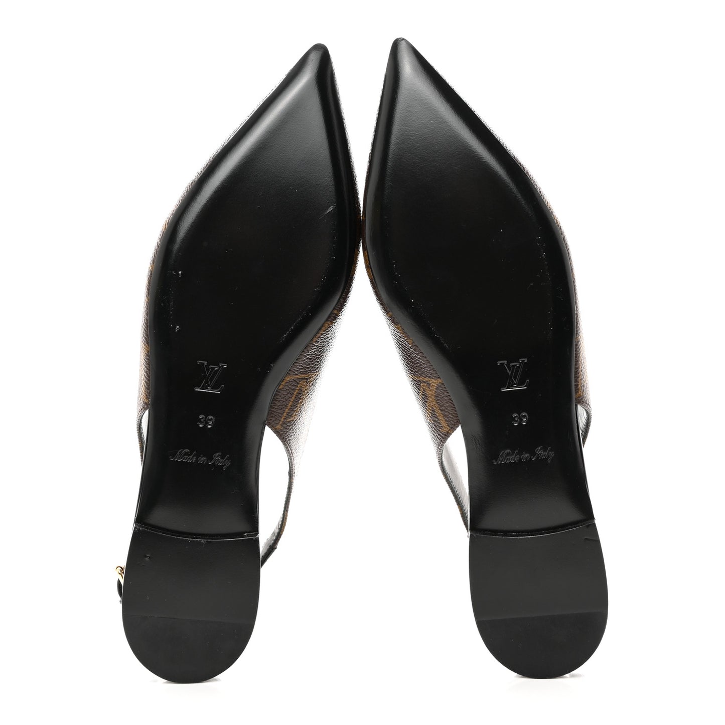 Patent Monogram Cherie Slingback Ballerina Flats 39