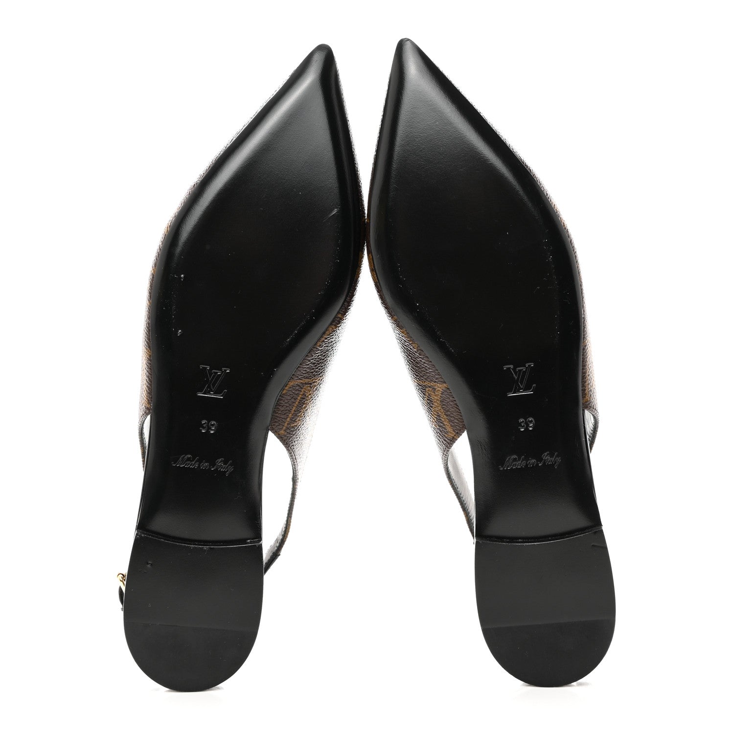 Louis Vuitton Patent Monogram Cherie Slingback Ballerina Flats 39 5 of 10