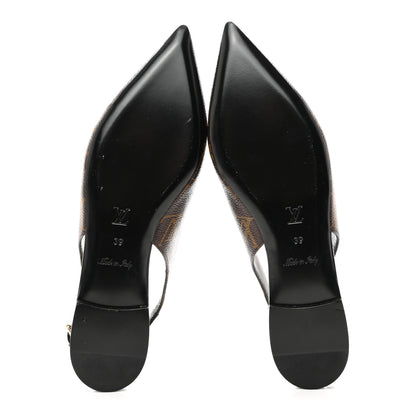 Louis Vuitton Patent Monogram Cherie Slingback Ballerina Flats 39 5 of 10
