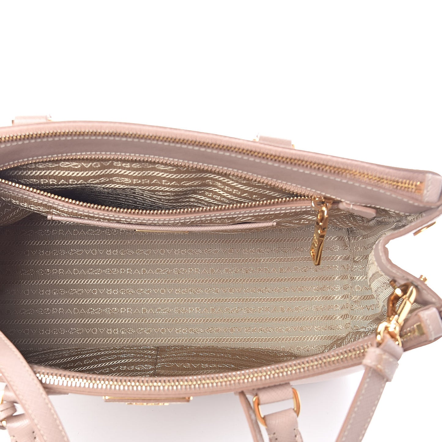 Saffiano Medium Galleria Double Zip Tote Cammeo