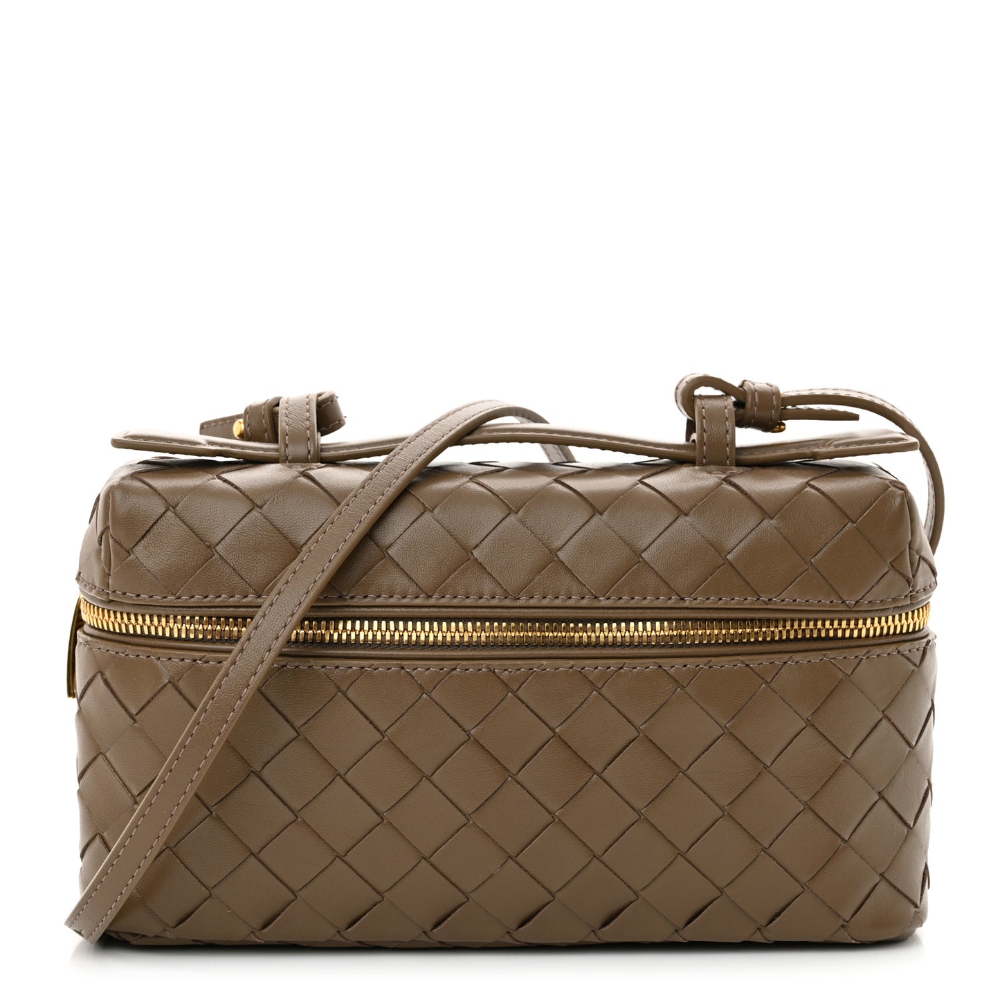 Calfskin Intrecciato Bang Bang Vanity Case Pinecone