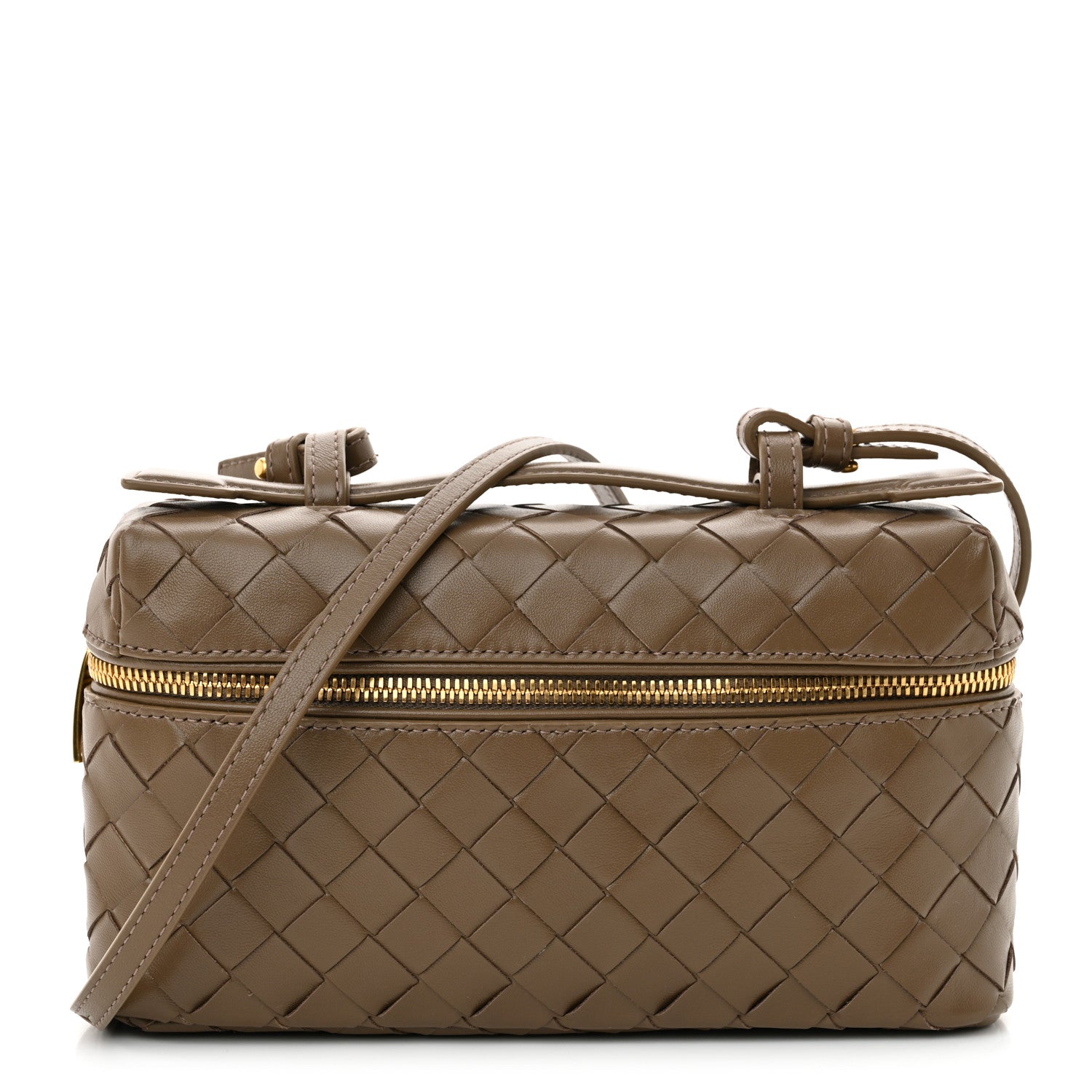 Bottega Veneta Calfskin Intrecciato Bang Bang Vanity Case Pinecone 1 of 10