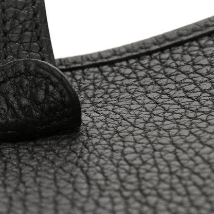Hermes Taurillon Clemence Evelyne TPM Black 7 of 11