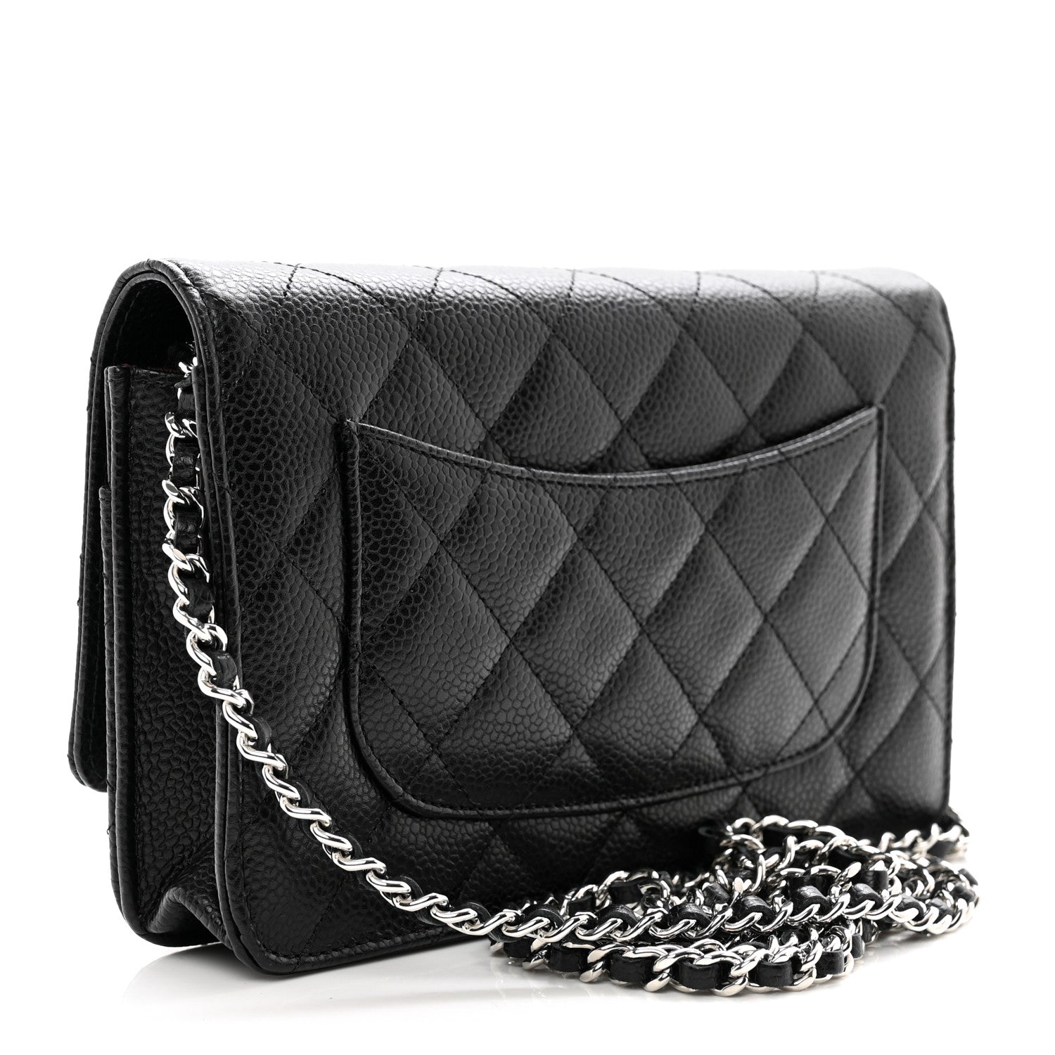 Chanel Caviar Quilted Wallet on Chain WOC Black 3 of 11