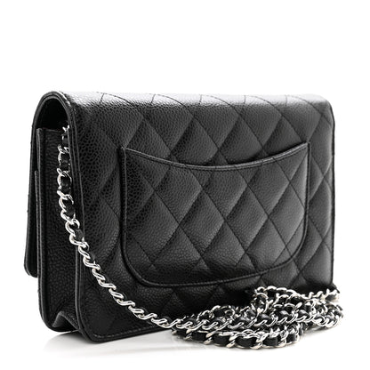 Chanel Caviar Quilted Wallet on Chain WOC Black 3 of 11