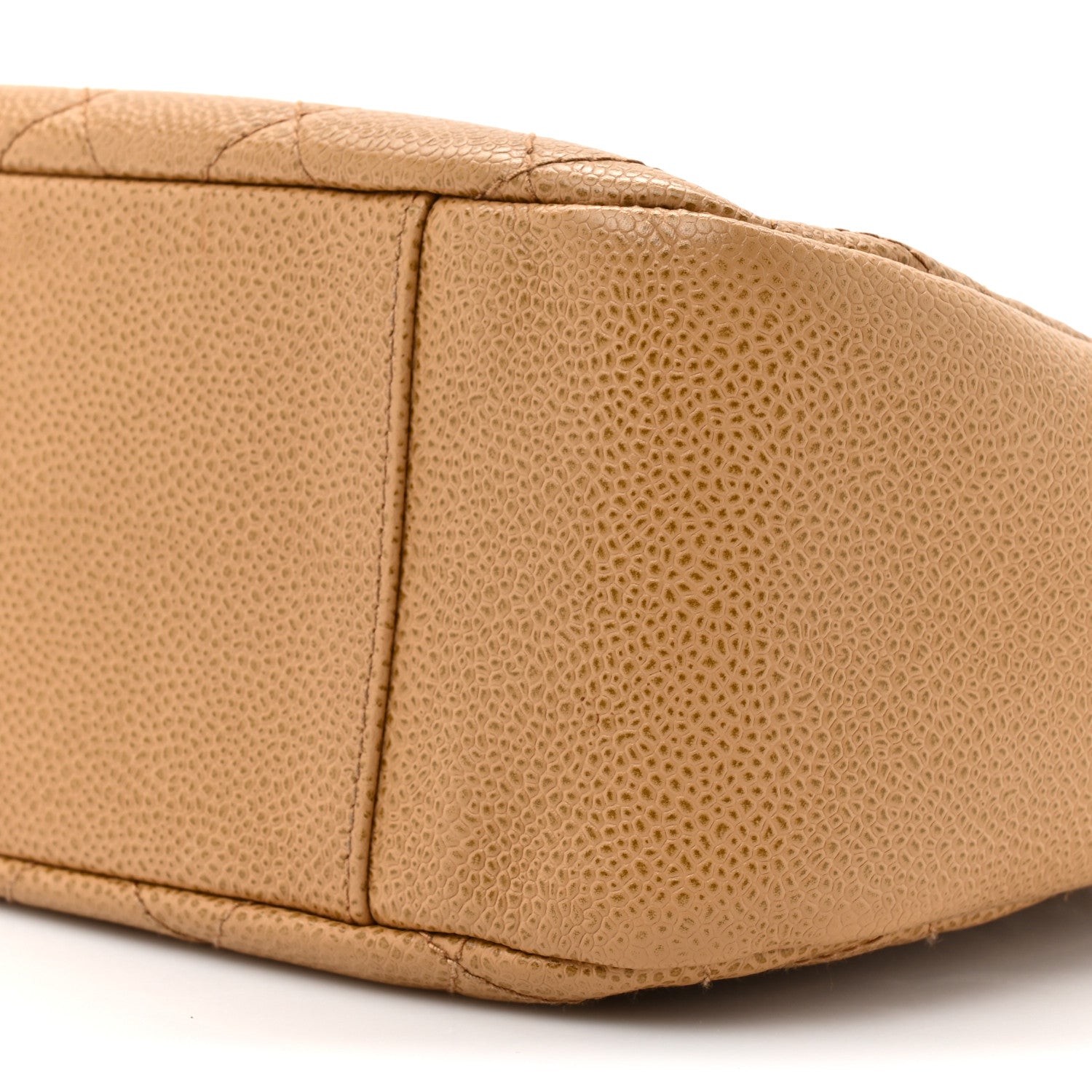 Chanel Caviar Quilted Timeless CC Shoulder Bag Beige 9 of 13