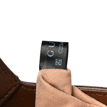 Gucci GG Supreme Monogram Azalea Calfskin Web Small Jackie 1961 Hobo Beige Ebony Brown Sugar 8 of 12