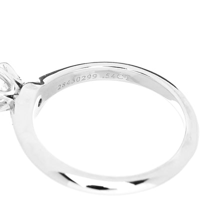 Tiffany Platinum Diamond .54ct Solitaire Engagement Ring 53 6.5 6 of 7