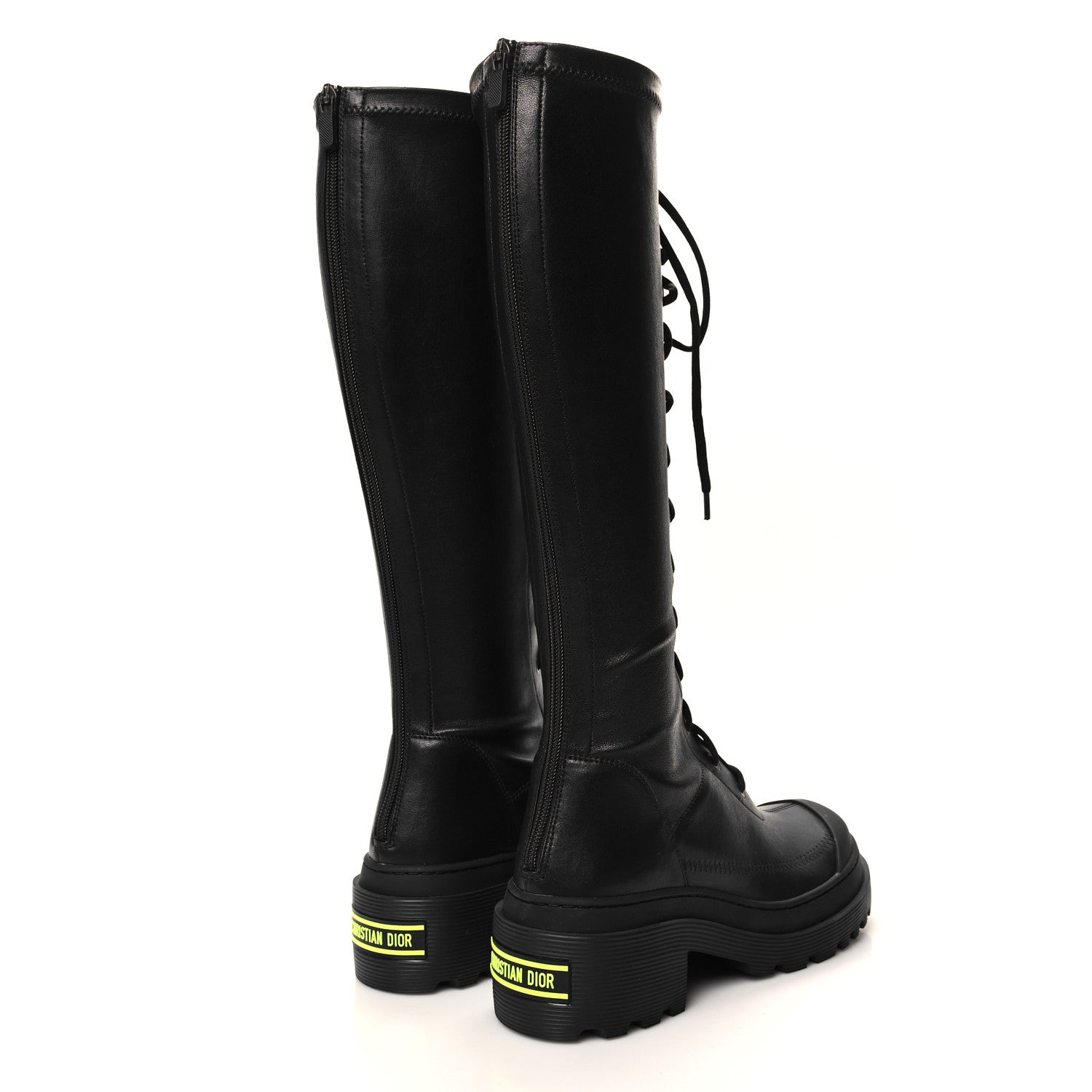 Christian Dior Nappa Stretch Dior Arcade High Boots 38.5 Black 4 of 7