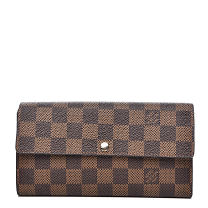 Louis Vuitton Damier Ebene Sarah Wallet 1 of 12