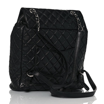 Chanel Calfskin Quilted Large Urban Spirit Backpack Black 3 of 13