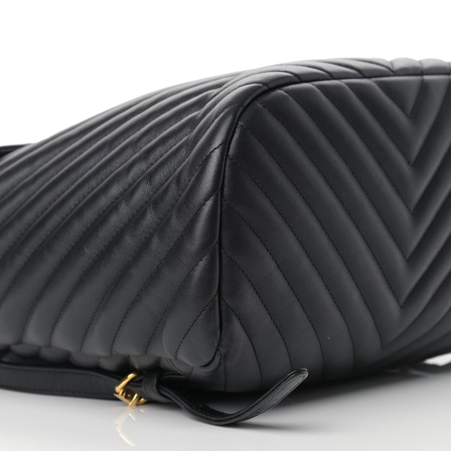 Chanel Calfskin Chevron Quilted Large Urban Spirit Backpack Black 8 of 14