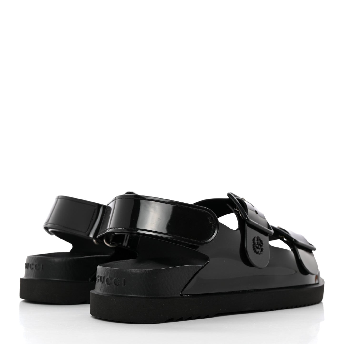 Rubber Mini Double G Womens Isla Dad Sandals 37 Black