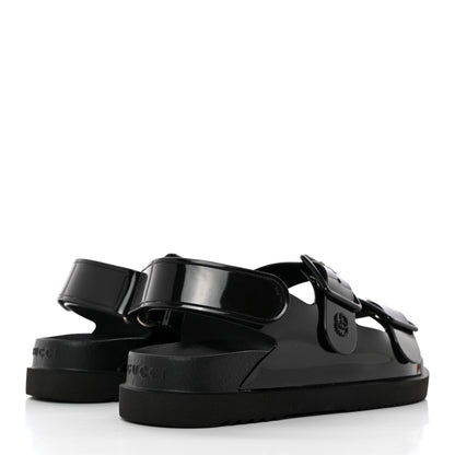Gucci Rubber Mini Double G Womens Isla Dad Sandals 37 Black 4 of 9