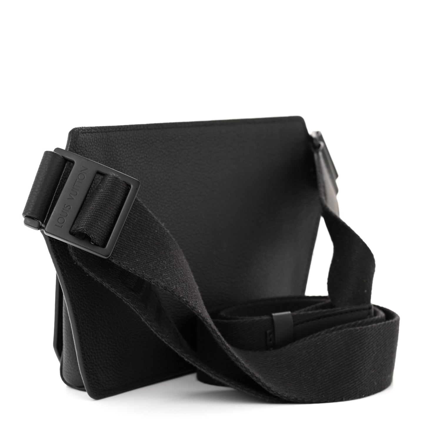 Grained Calfskin Aerogram Slingbag Black
