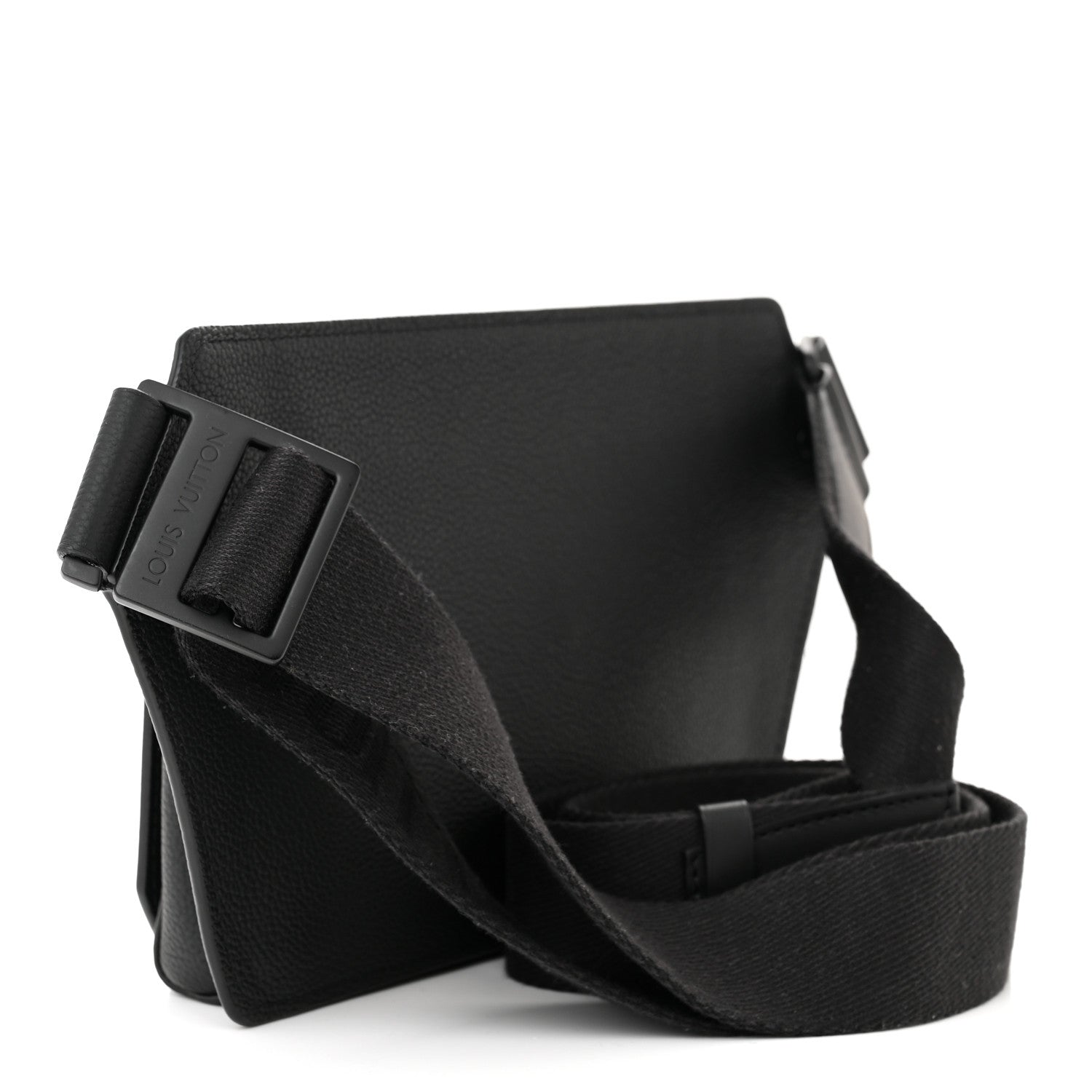Louis Vuitton Grained Calfskin Aerogram Slingbag Black 3 of 9