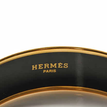 Hermes Enamel Printed Wide Sun Moon Stars Bracelet 65 5 of 5