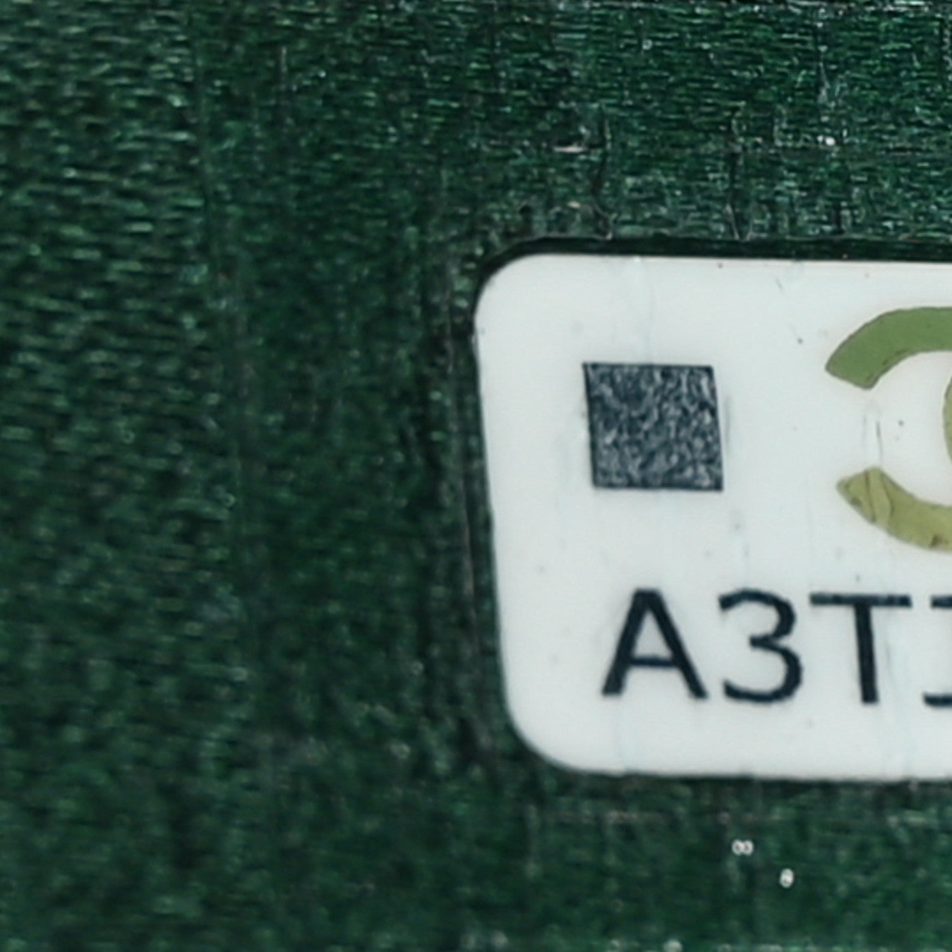 Chanel Lambskin Crystal Diamante Clutch With Chain Green 8 of 12