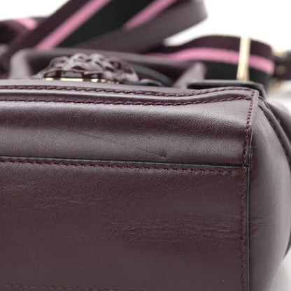 Versace Calfskin Small Palazzo Empire Bag Burgundy 10 of 18