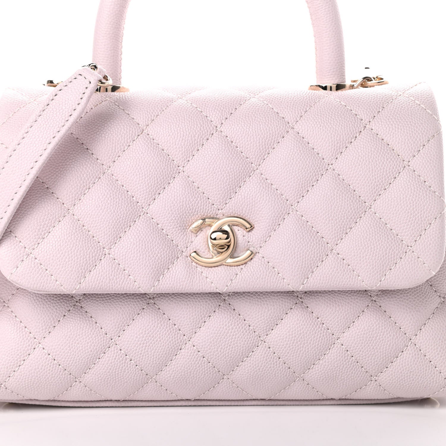 Chanel Caviar Quilted Mini Coco Handle Flap Lilas Lilac 8 of 11