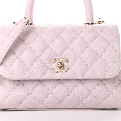 Chanel Caviar Quilted Mini Coco Handle Flap Lilas Lilac 8 of 11