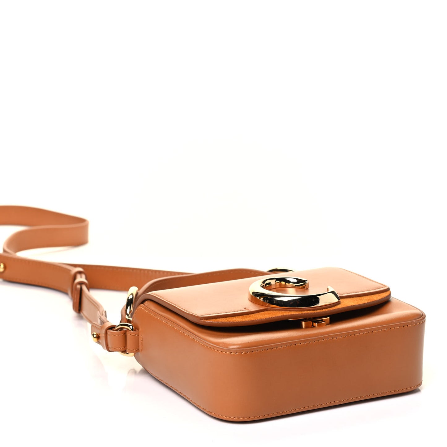 Calfskin Mini C Double Carry Autumnal Brown