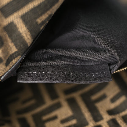 Fendi Fabric Jacquard FF 1974 Medium Baguette Tobacco Moro Black 8 of 11