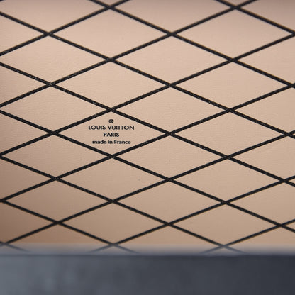 Louis Vuitton Calfskin Petite Malle Black White 6 of 7