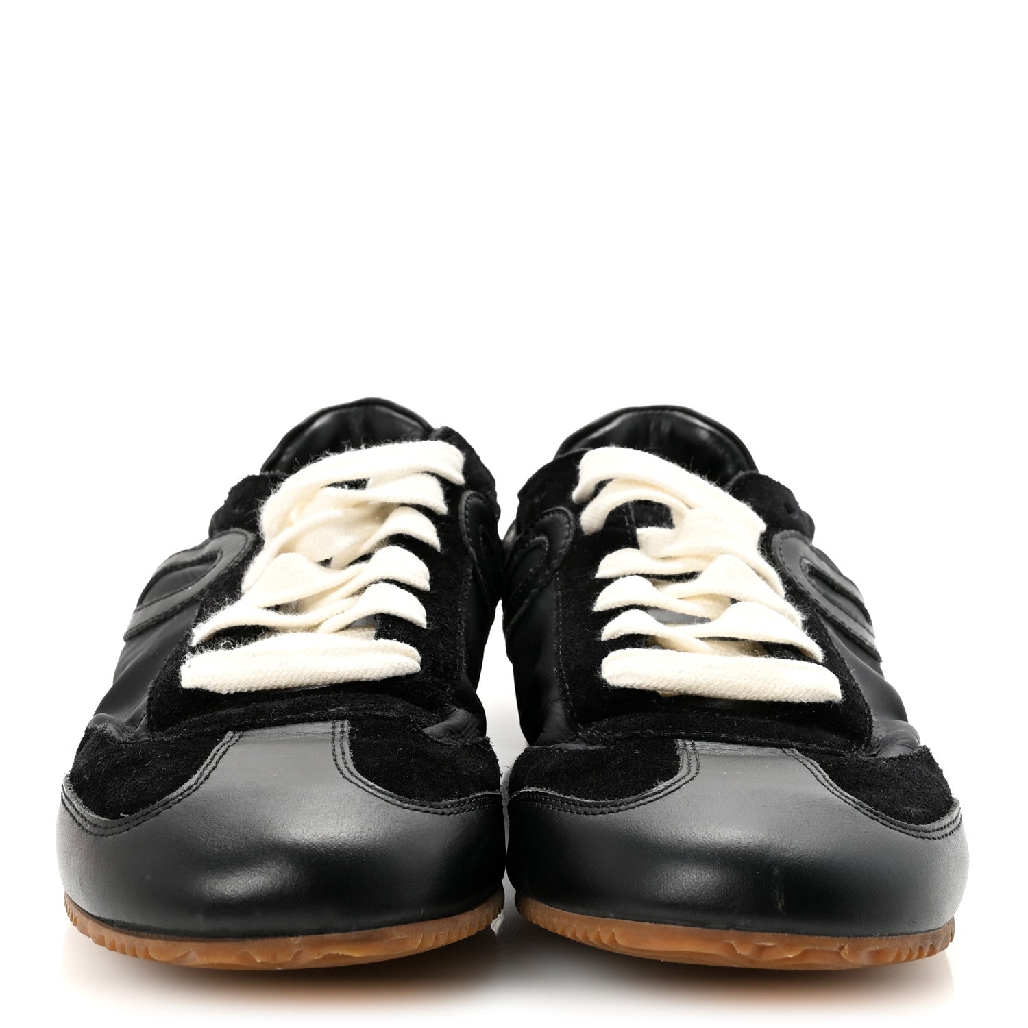 Loewe Nylon Suede Ballet Runner Sneakers  38 Black 3 of 9