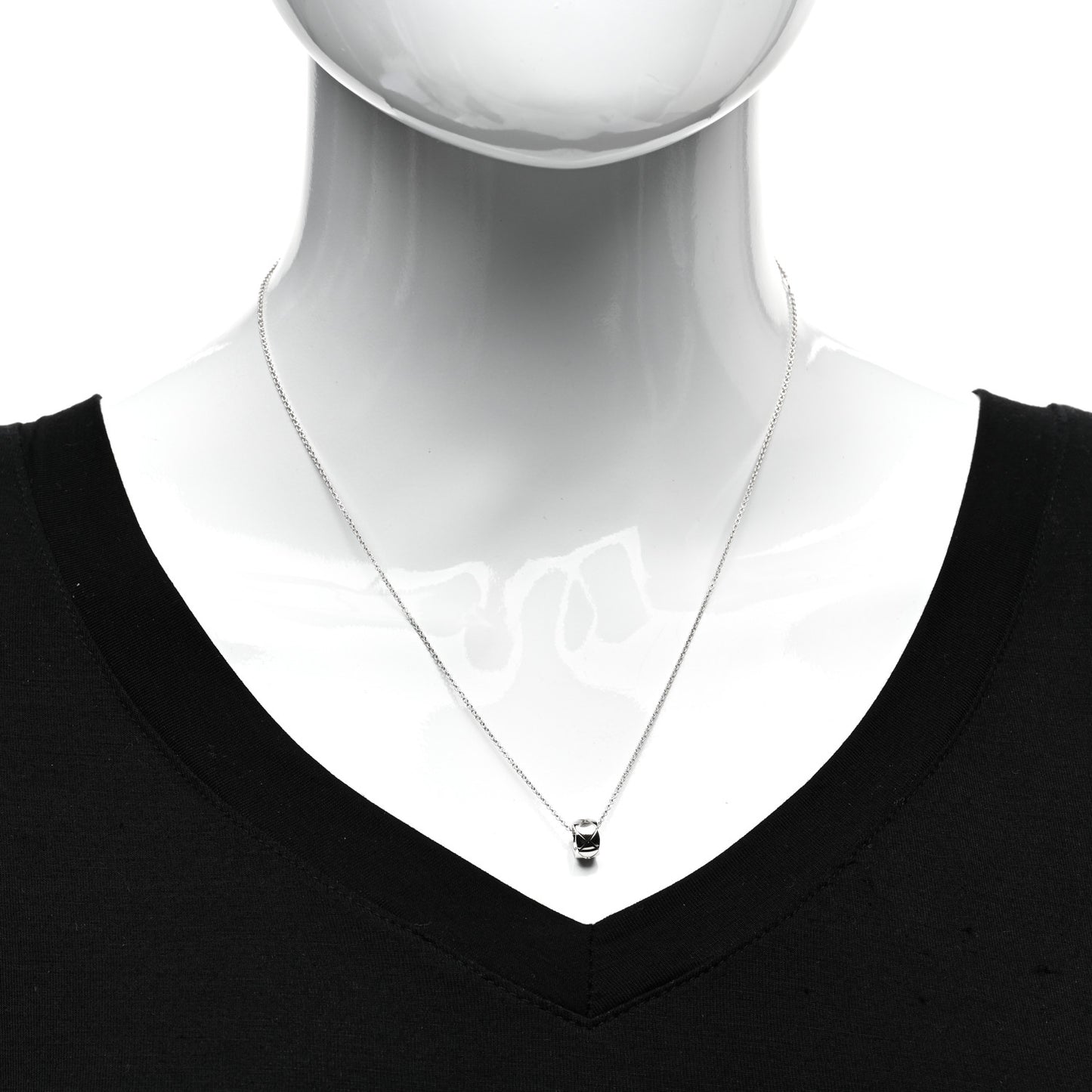 18K White Gold Coco Crush Pendant Necklace