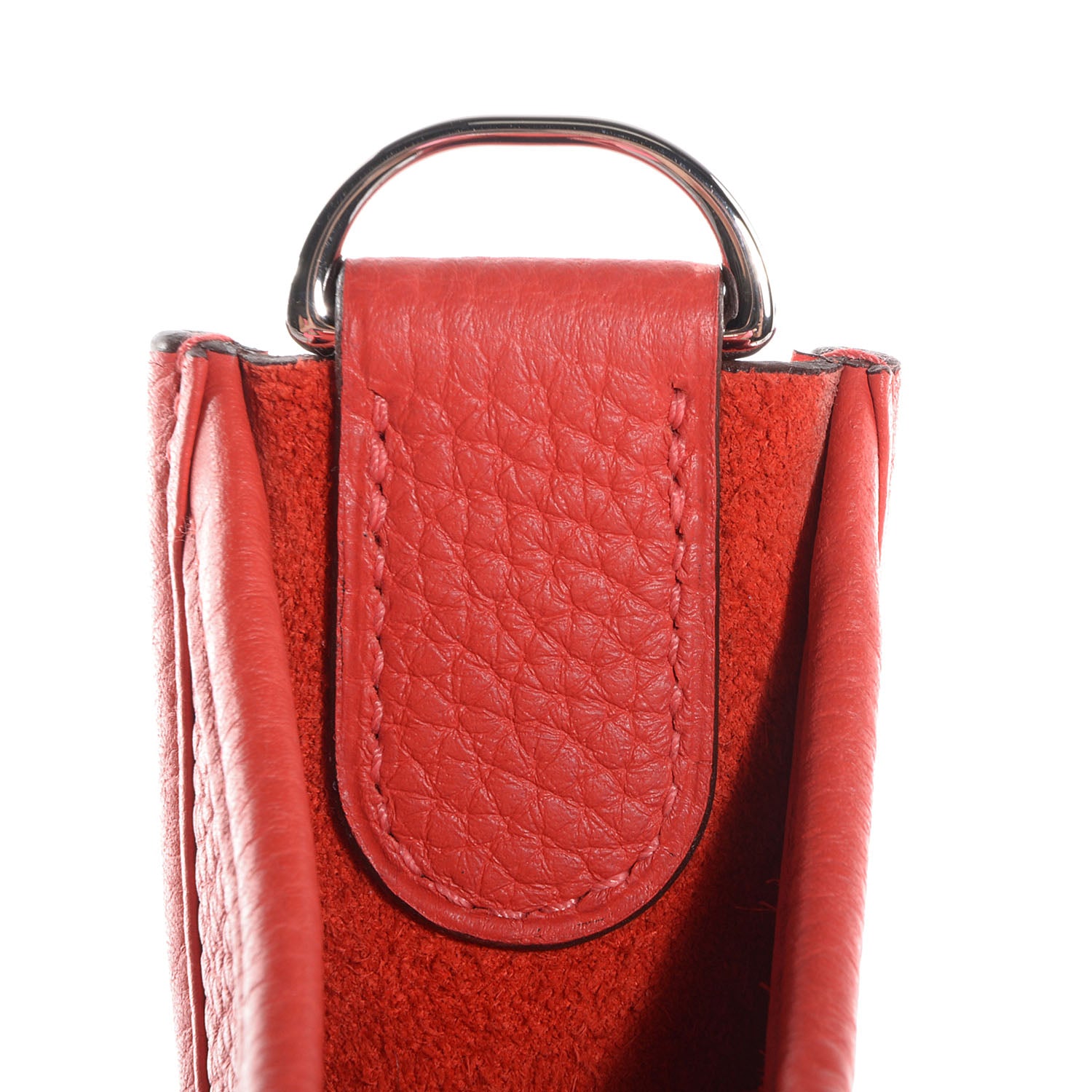Hermes Taurillon Clemence Evelyne III PM Rouge Pivoine 6 of 15