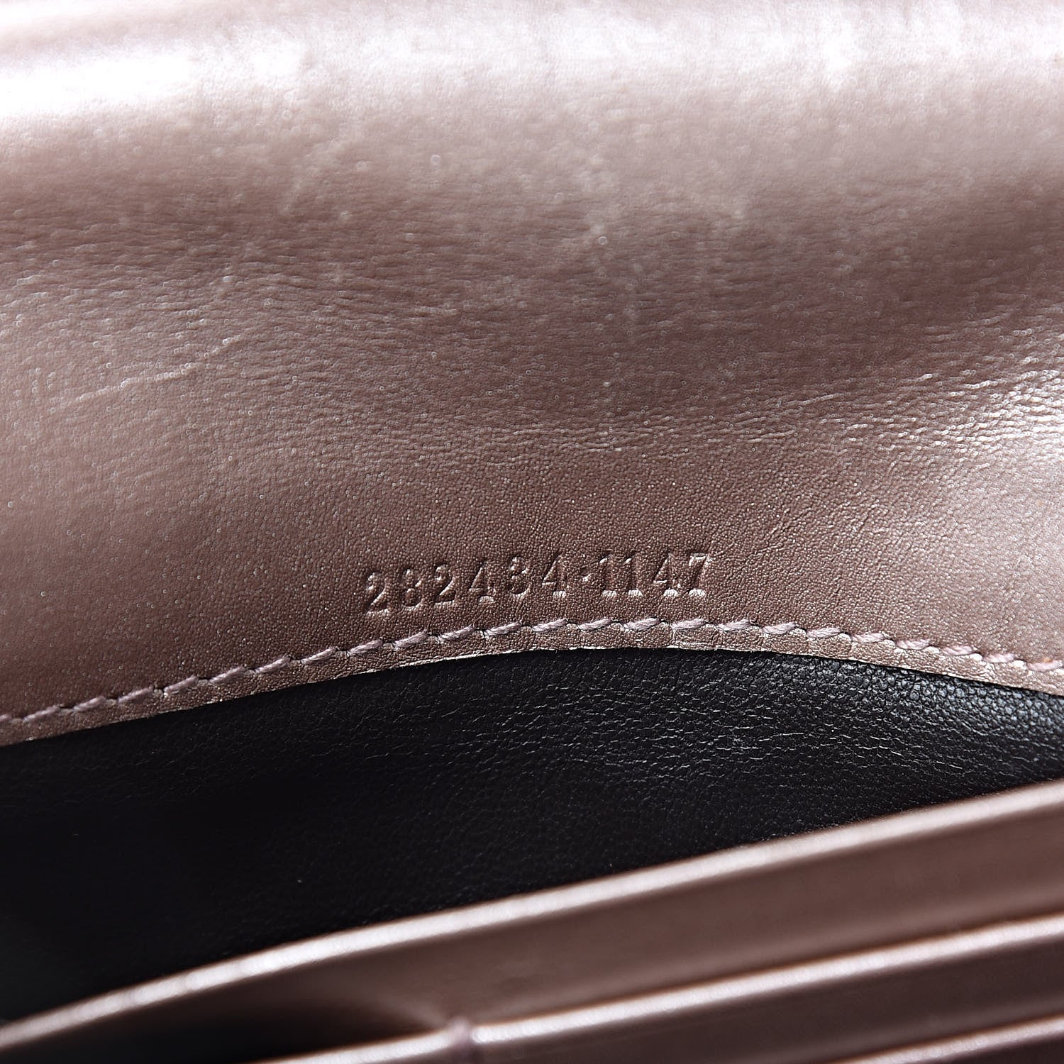 Gucci Metallic Soft Microguccissima Sukey Continental Wallet Dark Cipria 7 of 14