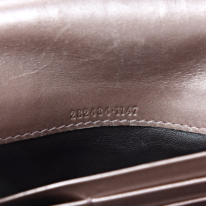 Gucci Metallic Soft Microguccissima Sukey Continental Wallet Dark Cipria 7 of 14