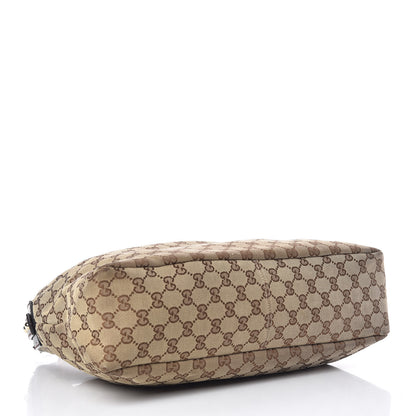Gucci Monogram Medium Horsebit Chain Hobo Dark Brown 4 of 15