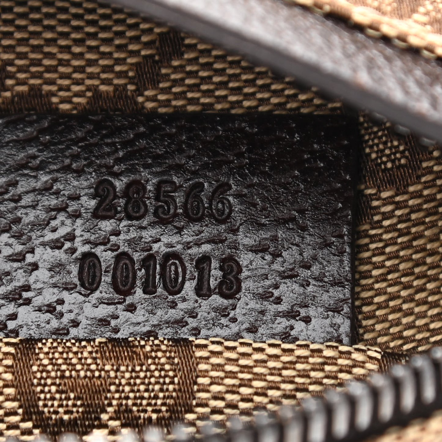 GG Monogram Double Pocket Belt Bag Dark Brown