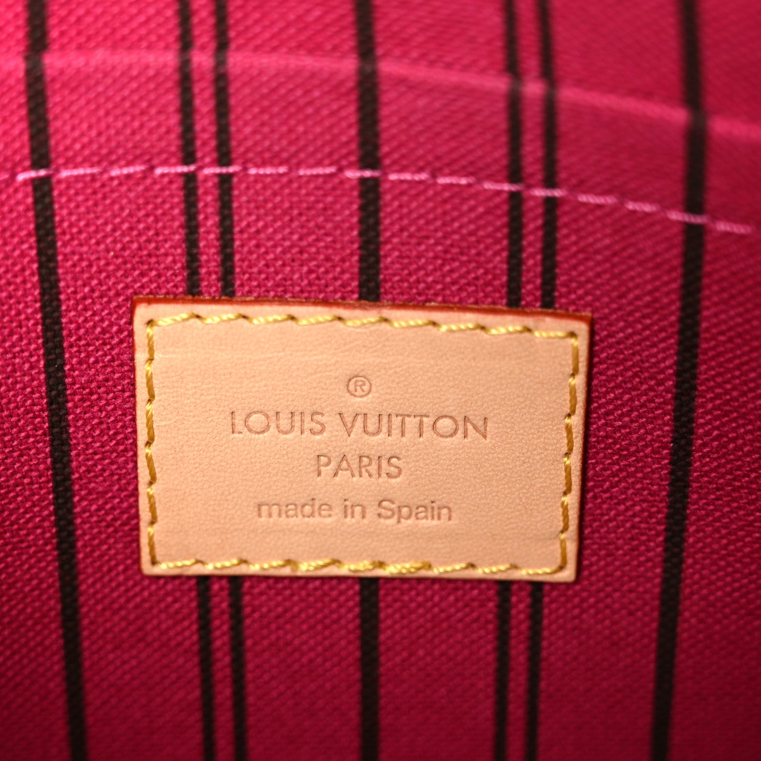 Louis Vuitton Monogram Neverfull MM GM Pochette Pivoine 6 of 7